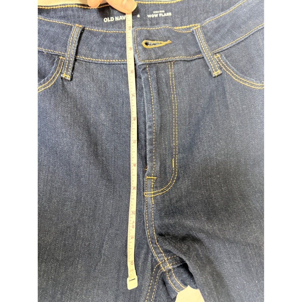 Old Navy‎ Women's Size 6 High Rise Wow Flare Dark Wash Jeans NWT - Picture 8 of 10